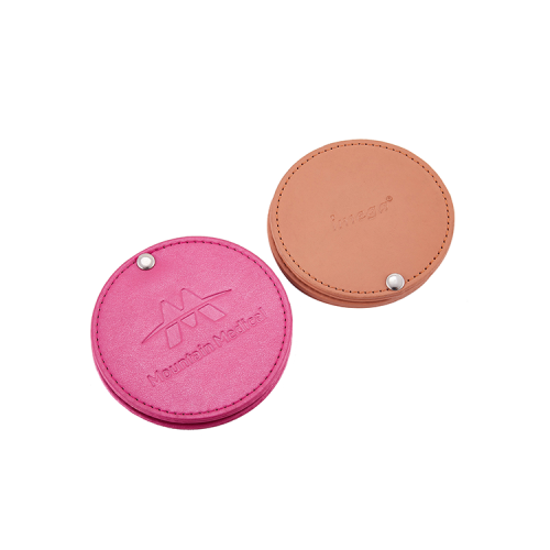 Promotion gift Custom compact mirror leather printing pink compact mirror mini compact mirrors