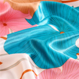 Women new color matching wave dot stewardess professional wear decoration small square silk scarf printing