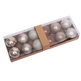12pcs/6cm Champagne silver Christmas ball sets for decoration tree ornament