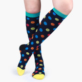 Wholesale Custom Pattern Printing Sports Dot Compression Socks Cycling Running Socks