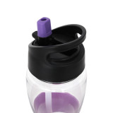 650ml Large capacity sports plastic straw water bottle whey protein shaker travel drinking water bottle unbreakable bottle