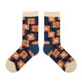 Autumn And Winter New Japanese Women Cartoon Illustration Cotton Socks Couple Ins Personality Trendy Tube Socks