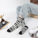 Women Trendy Tube Socks Cartoon Street Socks Personality European and American Version Cotton Socks