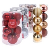 8cm wholesale factory directly sale cheap plain plastic Christmas ball decoration