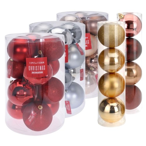 8cm wholesale factory directly sale cheap plain plastic Christmas ball decoration
