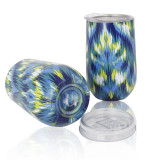 BAP Free  Portable Reusable Colorful Double Wall Stainless Steel Coffee  Cup Egg Shape Wine Tumblers Travel