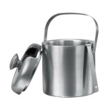 Bar Tool 1300ml Mini Double Wall Stainless Steel Ice Bucket with Ice tongs and Ice Strainer