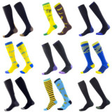 Anti-slip Shock Absorption Football Running Basketball Socks High Tube Compression Bamboo Soccer Sock, Custom Compressing Socks