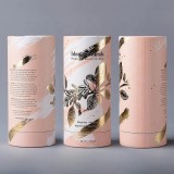 Custom Logo Printing Eco Friendly Paper Cylinder Gift Tube Empty Small Cute Round Cardboard Gift Boxes With Lid