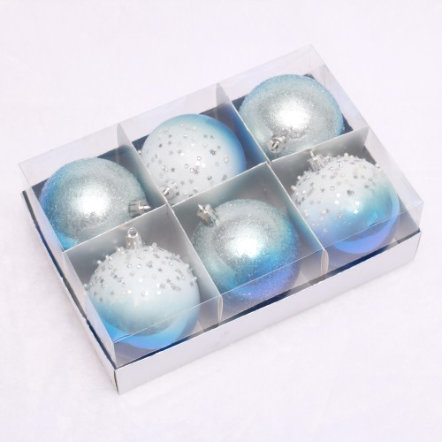 Hot Sale  Plastic Ball for Christmas Tree hanging with Painted