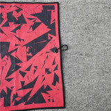 High quality recycled microfiber waffle golf towel customized print with eyelet and carabiner