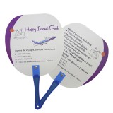 New arrival wedding gift hand fan portable personalized paper fan mini summer plastic hand fan