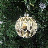 Wholesale Delicate Gold Hanging Glass Ball with Hand Painted
