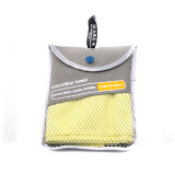 Custom orange microfiber gym fitness fishing shammy swim towel soft and quick dry