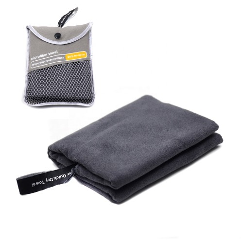 Promotional Gym Sport Towel Customized Square Knitted Promotional Gym Sport Towel Custom Logo with Zipper Zip Pocket GRS BSCI