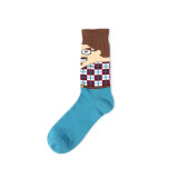 Fashion Cartoon Popular Design  Cute Cotton Funny Woman  Happy Socks