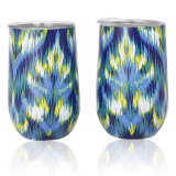 BAP Free  Portable Reusable Colorful Double Wall Stainless Steel Coffee  Cup Egg Shape Wine Tumblers Travel