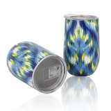 BAP Free  Portable Reusable Colorful Double Wall Stainless Steel Coffee  Cup Egg Shape Wine Tumblers Travel