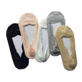 Korea Japan Lady Shallow Mouth Breathable Non-slip Silicone Lace Women Invisible Boat Socks
