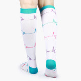 Wholesale Custom Pattern Printing Sports Dot Compression Socks Cycling Running Socks