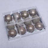 6cm New Arrival Rose Gold Ball Suit Package for Christmas Tree Decoration