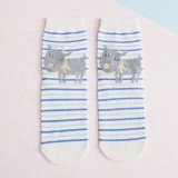 New Arrivals Women  Cute Funny Striped Socks Casual Cotton Crew Animal Socks