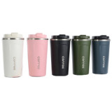 New 510ml Reusable Double Wall 304 Stainless Steel Coffee Cups Vaccum Insulation Flask Car Mugs Cups With Lid