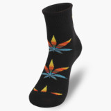2021 New Maple Leaf Long Socks Cotton Skateboard Hemp Leaves Socks Trend Korean Street Harajuku Sports Socks