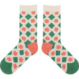 Autumn And Winter New Japanese Women Cartoon Illustration Cotton Socks Couple Ins Personality Trendy Tube Socks
