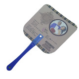 China manufacturer promotional pvc fan plastic fan advertising customized plastic hand fan