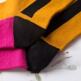 Custom High Quality Women Colorful Patchwork Mirco Compression Soft Spring Warm Knee Socks