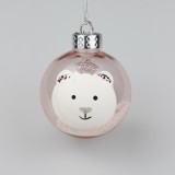 2022 Personalised Matte hand painted Plastic Christmas ball for holiday decoration