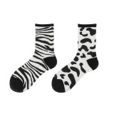 Women Trendy Tube Socks Cartoon Street Socks Personality European and American Version Cotton Socks