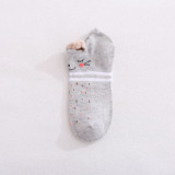 Spring/Summer Women Cotton Women Socks Cotton Socks Cartoon Animals Stuffed Ears Socks