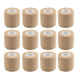 Nonwoven skin color bandage high elasticity self-adhesive roll single package 5cmx4.5m