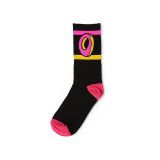 Stripe Doughnut Design Cute Cotton Fashion Funny Woman  Custom Wholesale Happy Socks