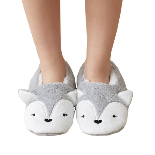 Winter Floor Socks Women Non-Slip Shoes And Socks Thickening Plus Velvet Warm Indoor Three-Dimensional Cartoon Socks In Stock