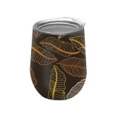12oz Wide Mouse Double Wall Stainless Steel Stemless Egg Shape Rose Gold Insulated Wine Tumblers