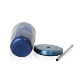 Hot-selling 17oz gradient color cup diamond-shaped vacuum flask stainless steel double-layer water cup with straw