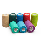 Bulk Wholesale Custom Logo Printing Medical Supplies Non Woven Easy Tear Self Adhesive Vet Wrap Cohesive Elastic Bandage