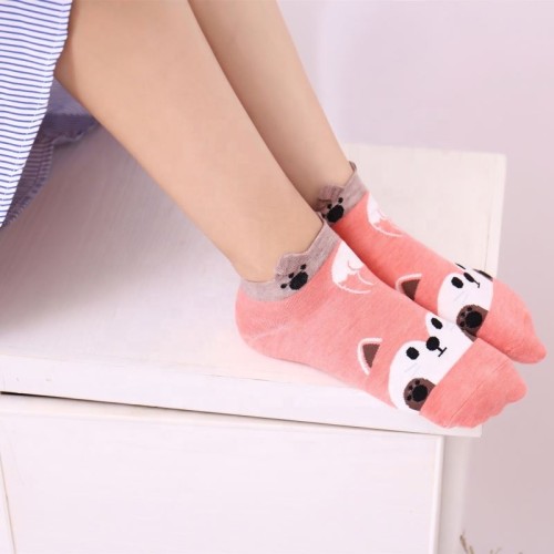 Factory Direct Selling High Quality Cartoon Ankle Socks Adult Cotton Women Socks