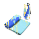 wholesale sweat absorbing printed microfiber sport fitness custom gym towel with personal packing