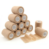 Skin Color Elastic Bandage Self Adhesive Waterproof Tape Sport Bandages Wrap