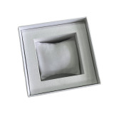 Rectangle design paper 2 piece textured fashion watch packing box with sleeve and pillow