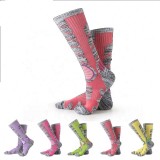 Wholesale Compression Seamless Anti Odor Colored Sublimation Cycling Socks Custom Tube