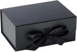 Luxury Premium Pink Gift Box with Changeable Ribbon Closure Matt Laminated Hamper Box- Pale Pink Magnetic Box