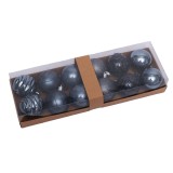 12pcs/6cm Champagne silver Christmas ball sets for decoration tree ornament