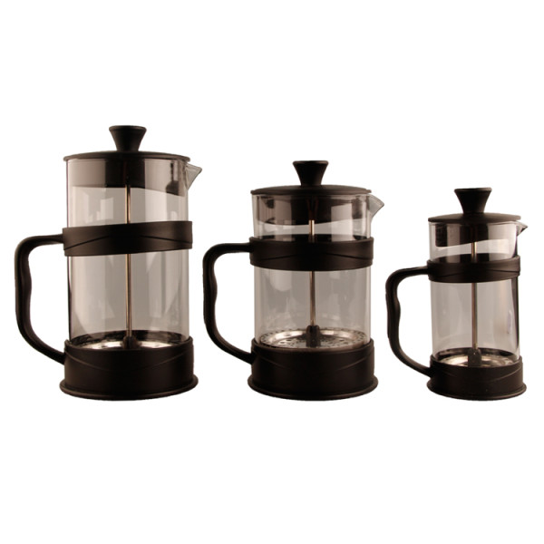Mini 304 Stainless Steel Coffee Press with 4 Filter Screens Easy to Clean Durable Heat Resistant Glass French Press Coffee Maker