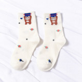women's autumn cute socks girl cartoon tube starry sky female ins fashion socks personality stockings wholesale