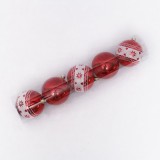 2021 New Design 6pcs 8cm Wholesale navidad Shatterproof indoor ornament Plastic Christmas ball
